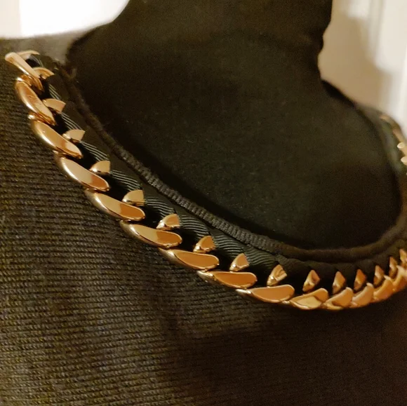 🔸🌿🔸NWOT Stellar Adrienne Vittadini Dark Olive & Gold Batwing Top Blouse - L - Picture 7 of 16